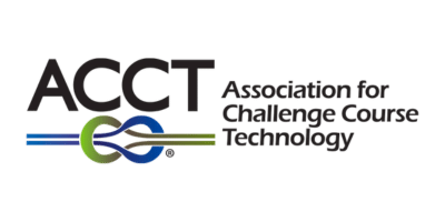 Logo for the "Association for Challenge Course Technology" where Zebulon is frequently invited to speak.