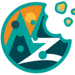 Zebulon's "Data Snack" crumbly cookie logo.