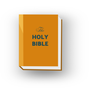 The front cover of Zebulon's book recommendation - The Bible.