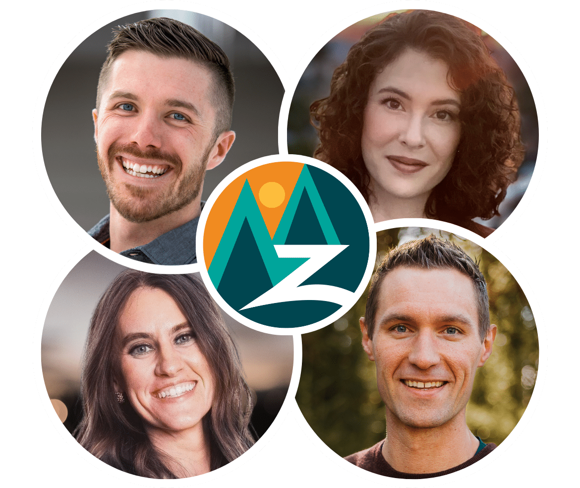 Zebulon LLC_Team Headshots Circular headshots of the entire team of Zebulon MBAs and CPAs, working hard to serve outfitters.