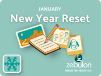 Calendar tile for Zebulon's January winter Industry Briefing - the New Year Reset.